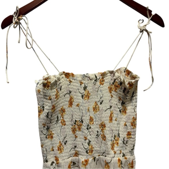 NWT Reformation Sable Midi Dress Floral Cream S - Picture 6 of 11